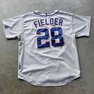 Majestic Authentic MLB Baseball Detroit Tigers Prince Fielder Jersey Size 50